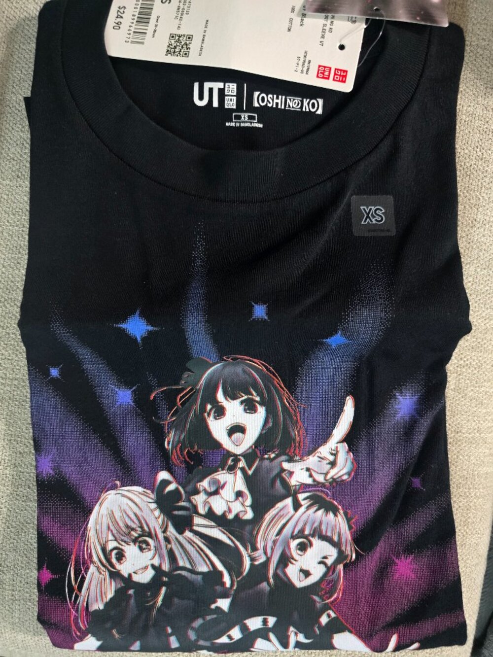 New Uniqlo oshi no ko my star anime graphic t-shirt size xs